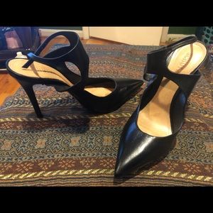 Beautiful black leather heels.